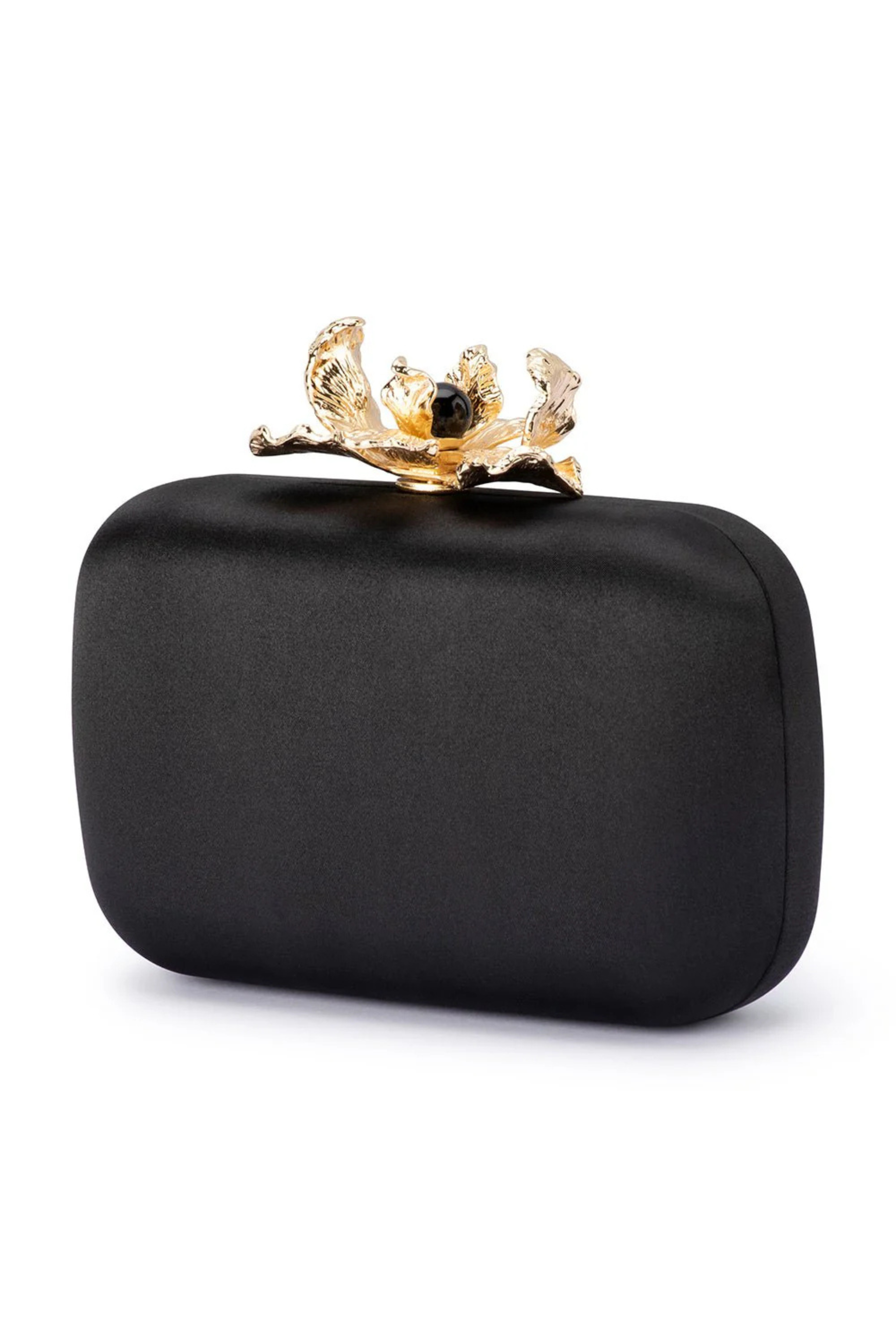 Adele Orchid Lock Clutch