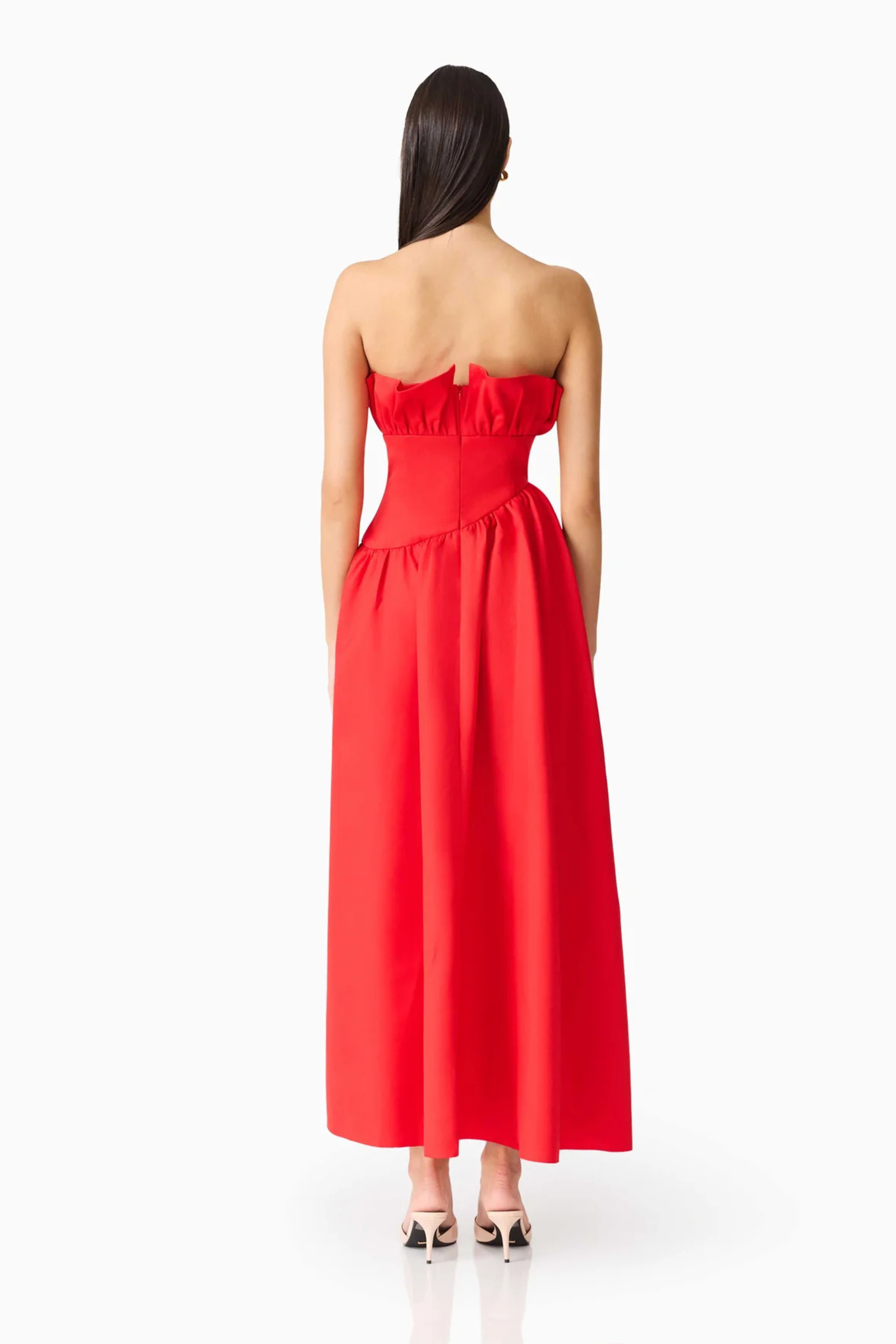Laurel Sleeveless Maxi Dress In Red
