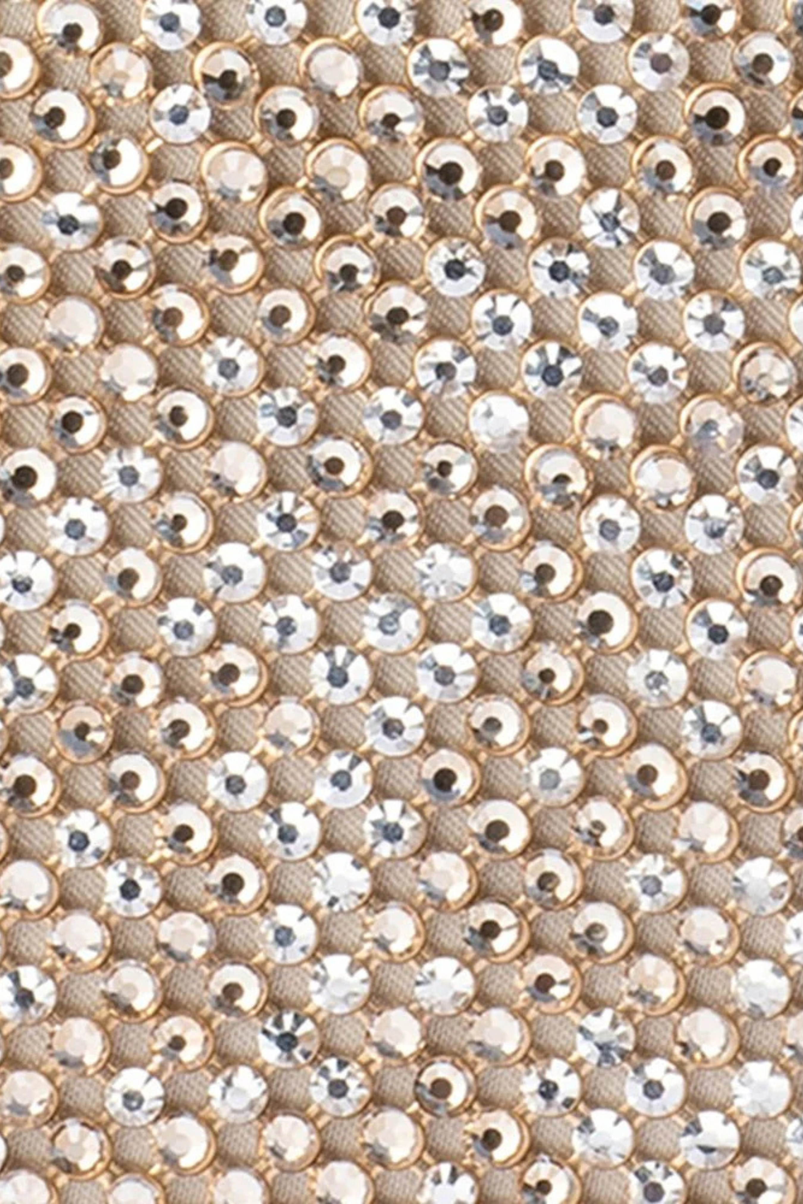 Viviana Crystal Mesh Clutch