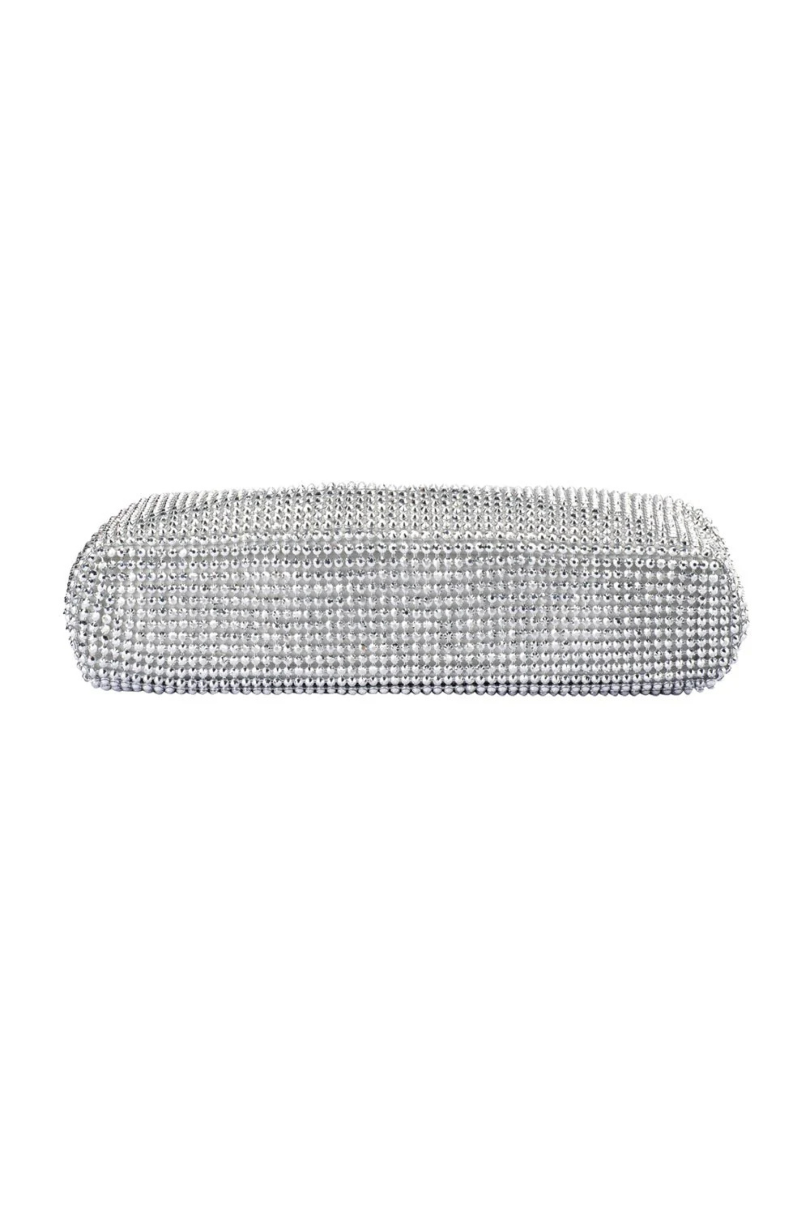 Ela Crystal Mesh Clutch