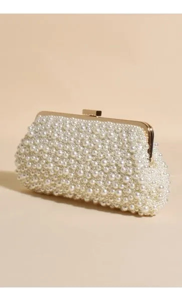 Norma Jean Faux Pearl Clutch