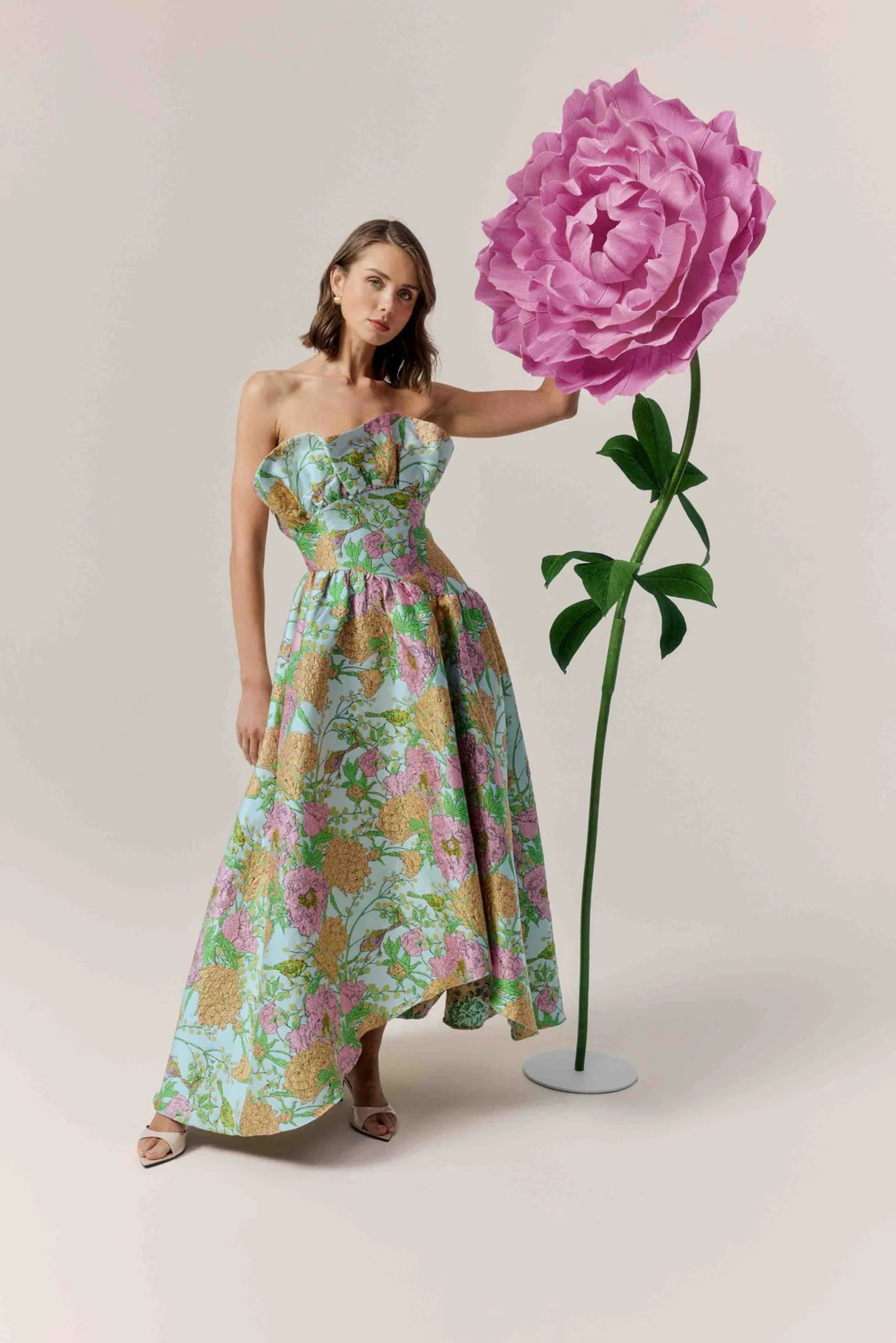 Laurel Sleeveless Floral Maxi Dress