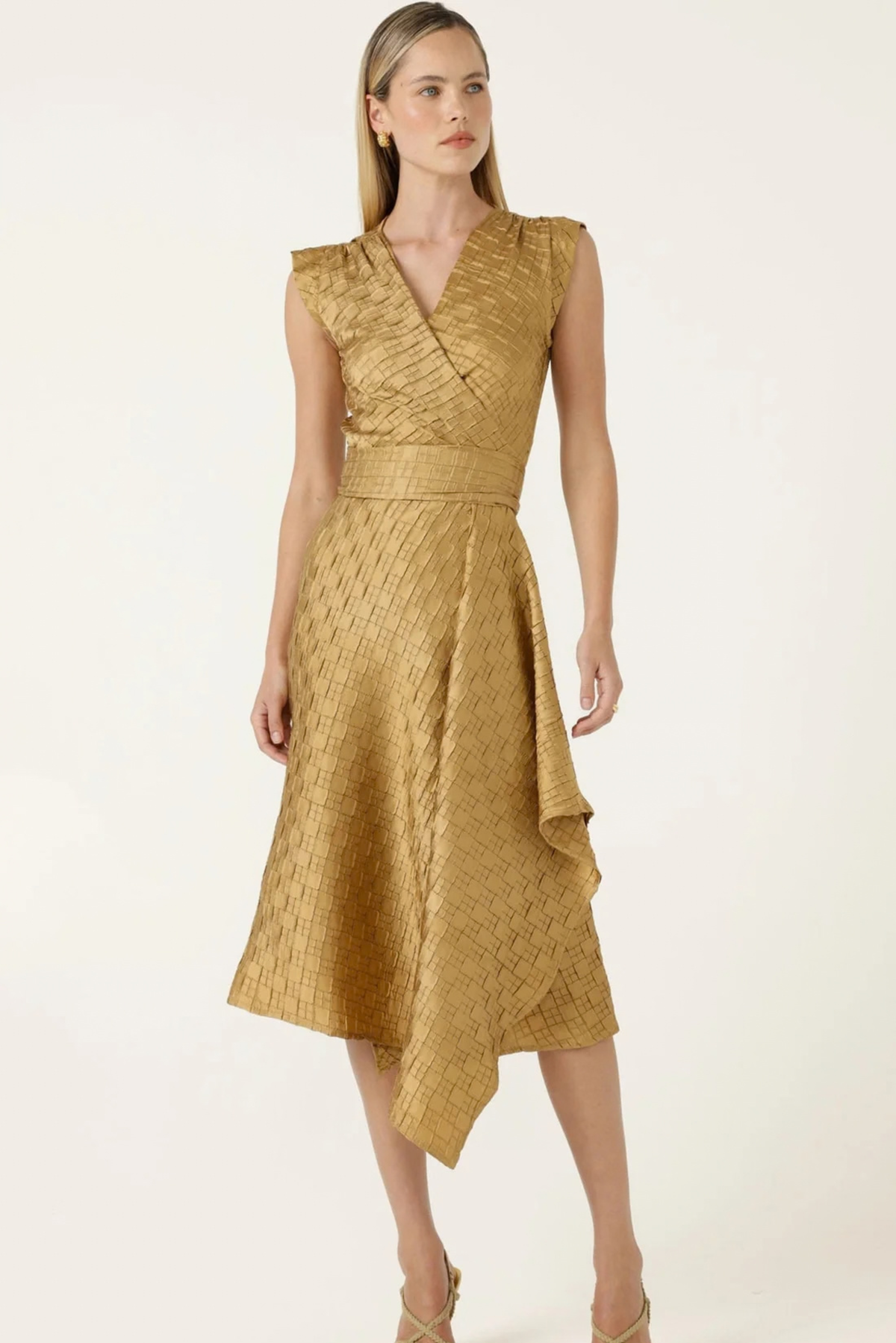 Crown Wrap Midi Dress