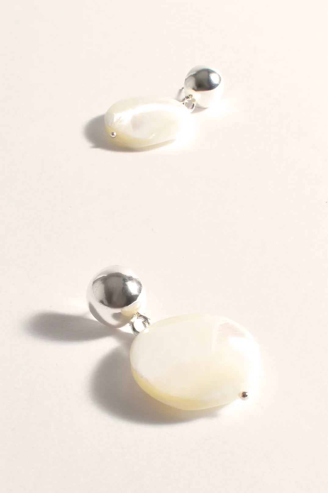 Mother of Pearl Dome Top Event Earrings