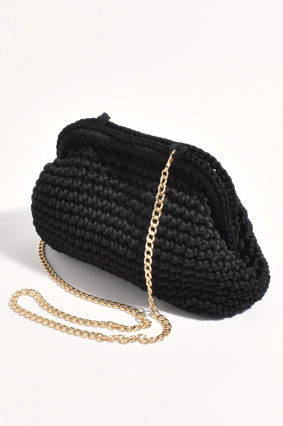 Regan Macrame Weave Clutch