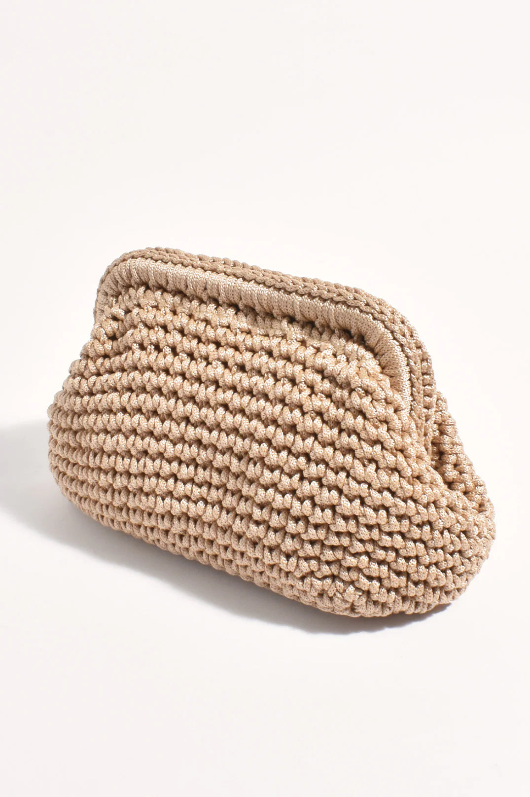 Regan Macrame Weave Clutch