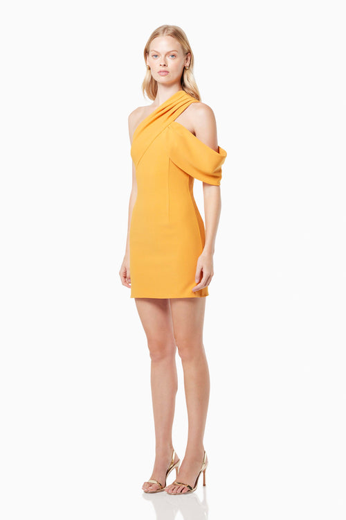 Synthesizer One Shoulder Mini Dress