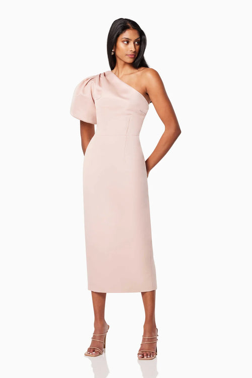 Starfire One Shoulder Midi Dress