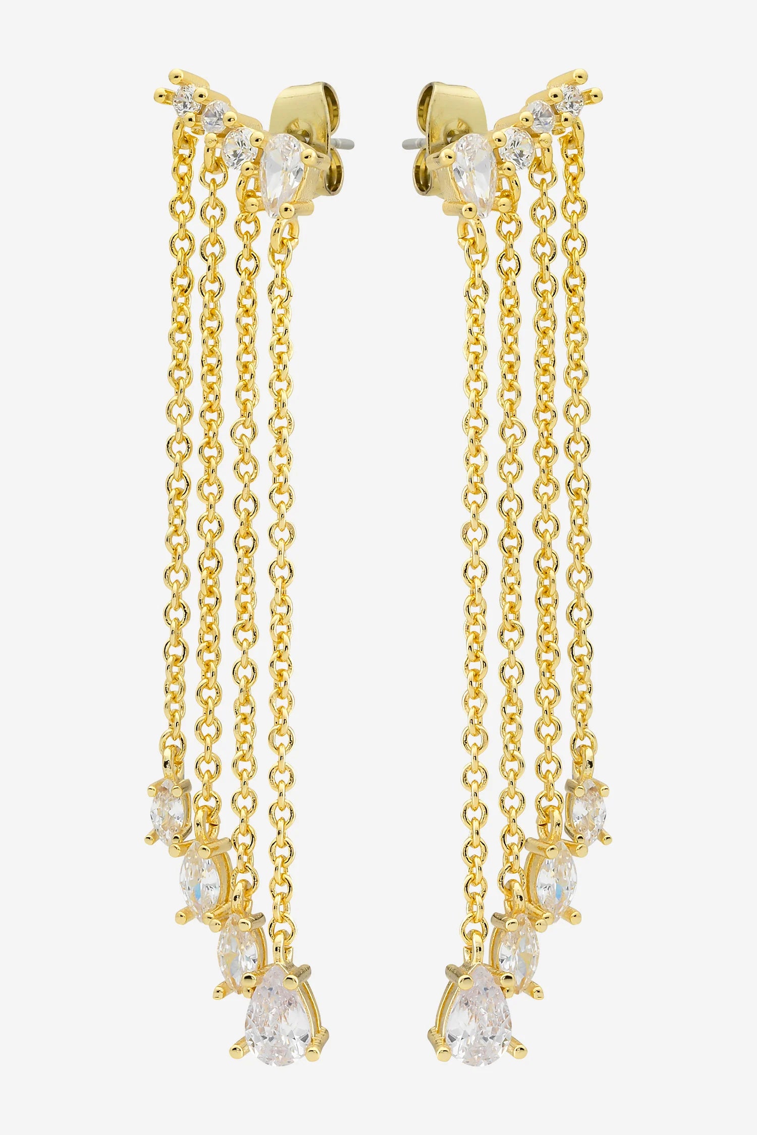 Greer Gold Multi Drop Earring