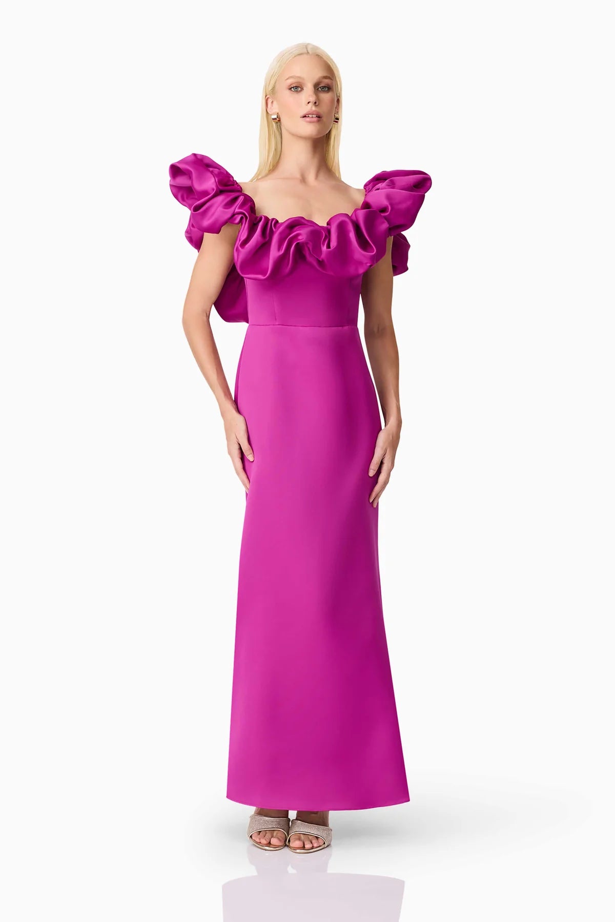 Sharon Off The Shoulder Midi Dress