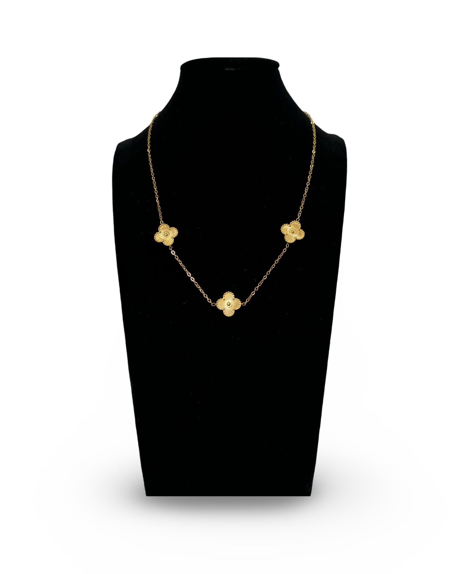 Multi Motif Clover Necklace