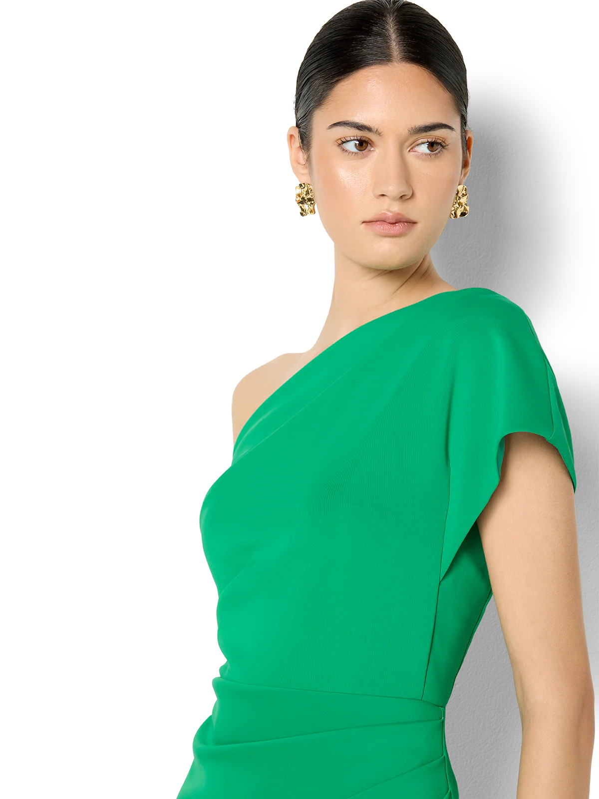 Kennedy Emerald One Shoulder Dress