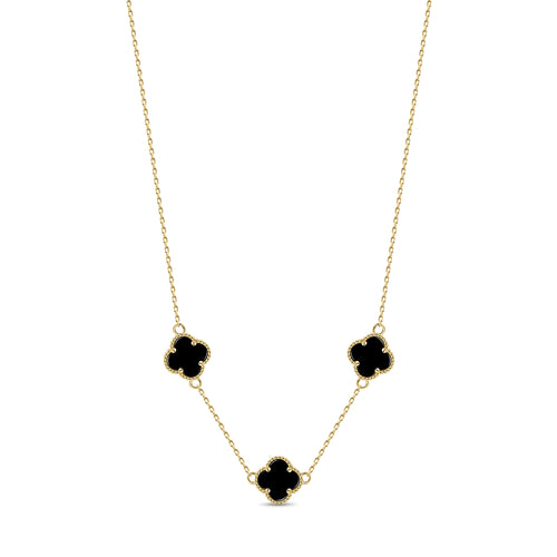 3 Motif Clover Necklace