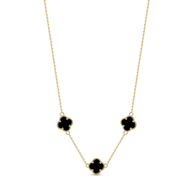 3 Motif Clover Necklace