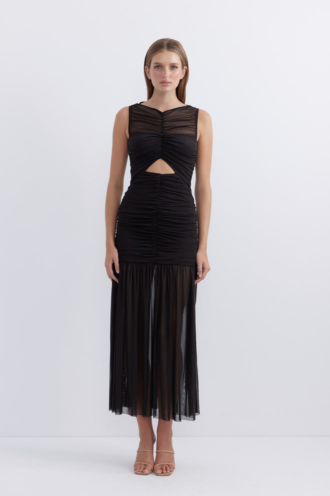 Lunar Hourglass Midi Dress