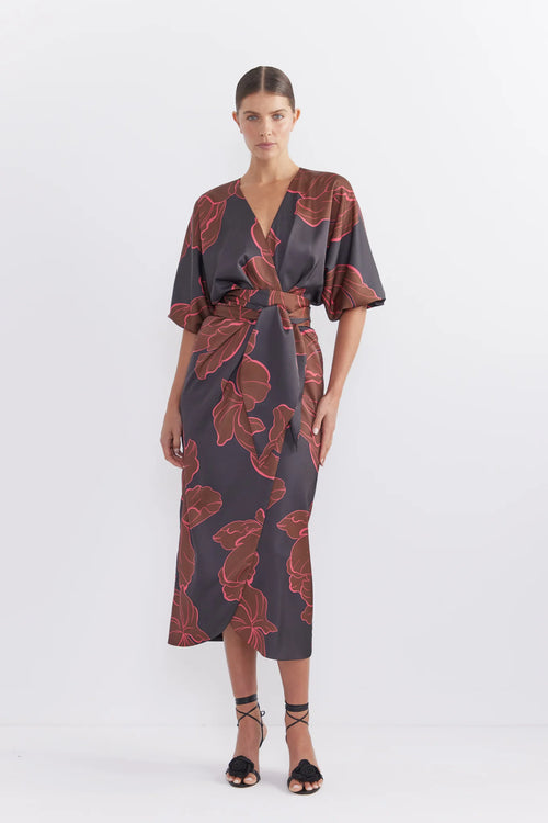 Farah Wrap Midi Dress