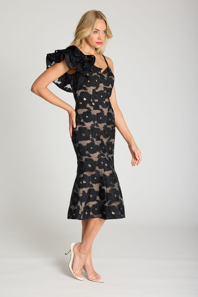 Selena Frill Sleeve Dress