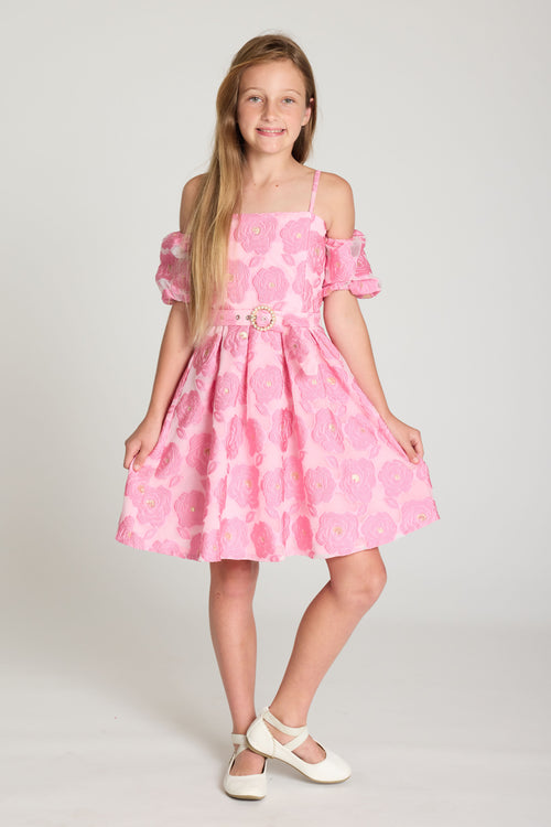 Kids Selena Puff Sleeve Dress