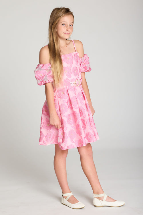 Kids Selena Puff Sleeve Dress