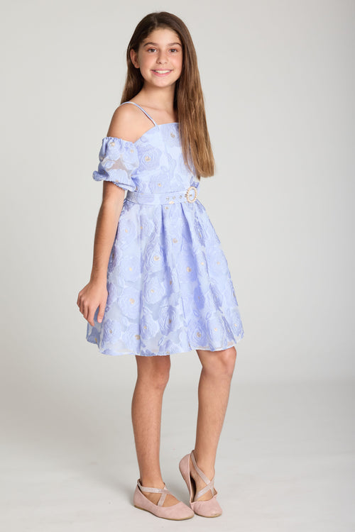 Kids Selena Puff Sleeve Dress