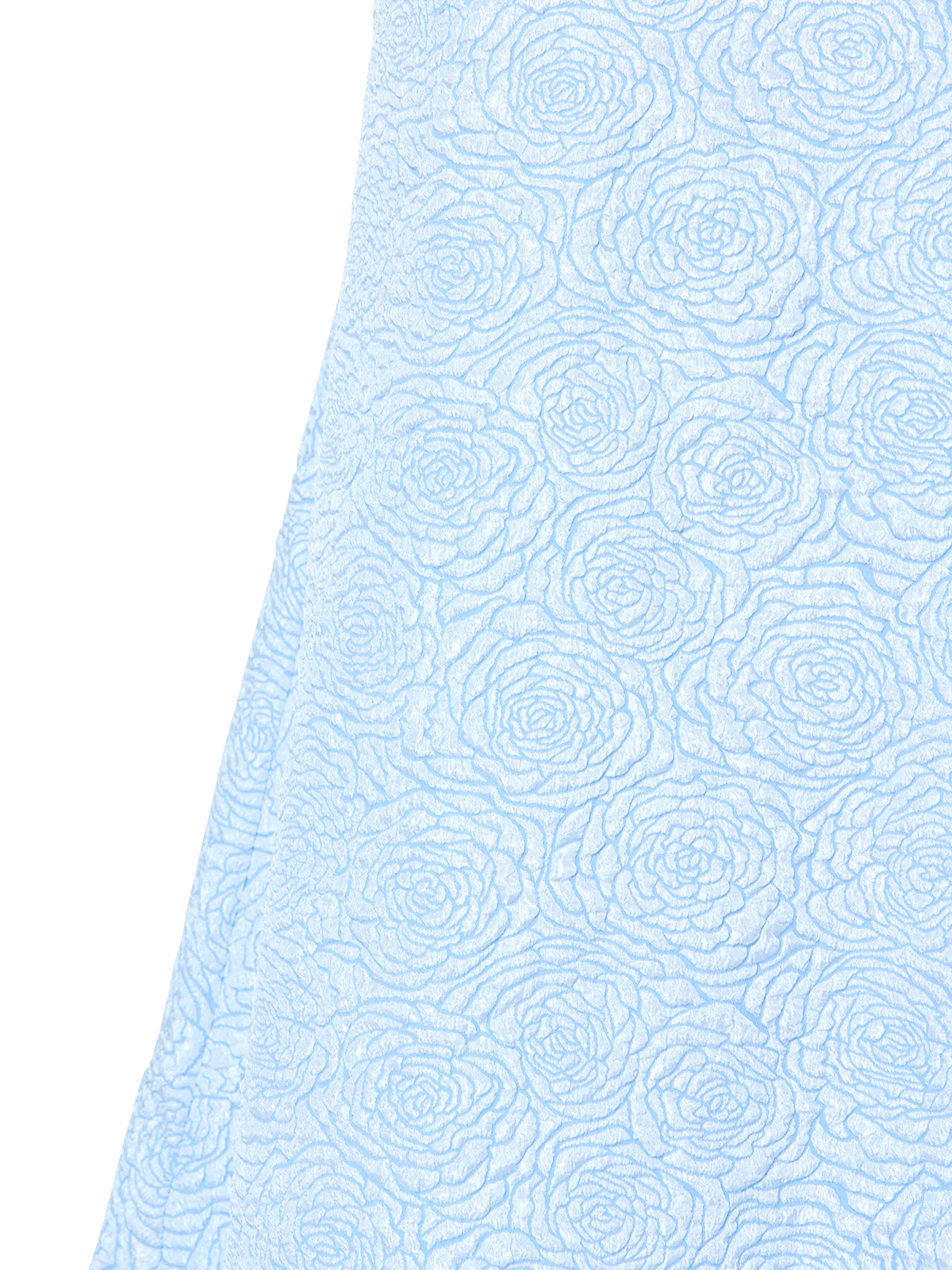 Wren Sky Blue Jacquard One Shoulder Gown