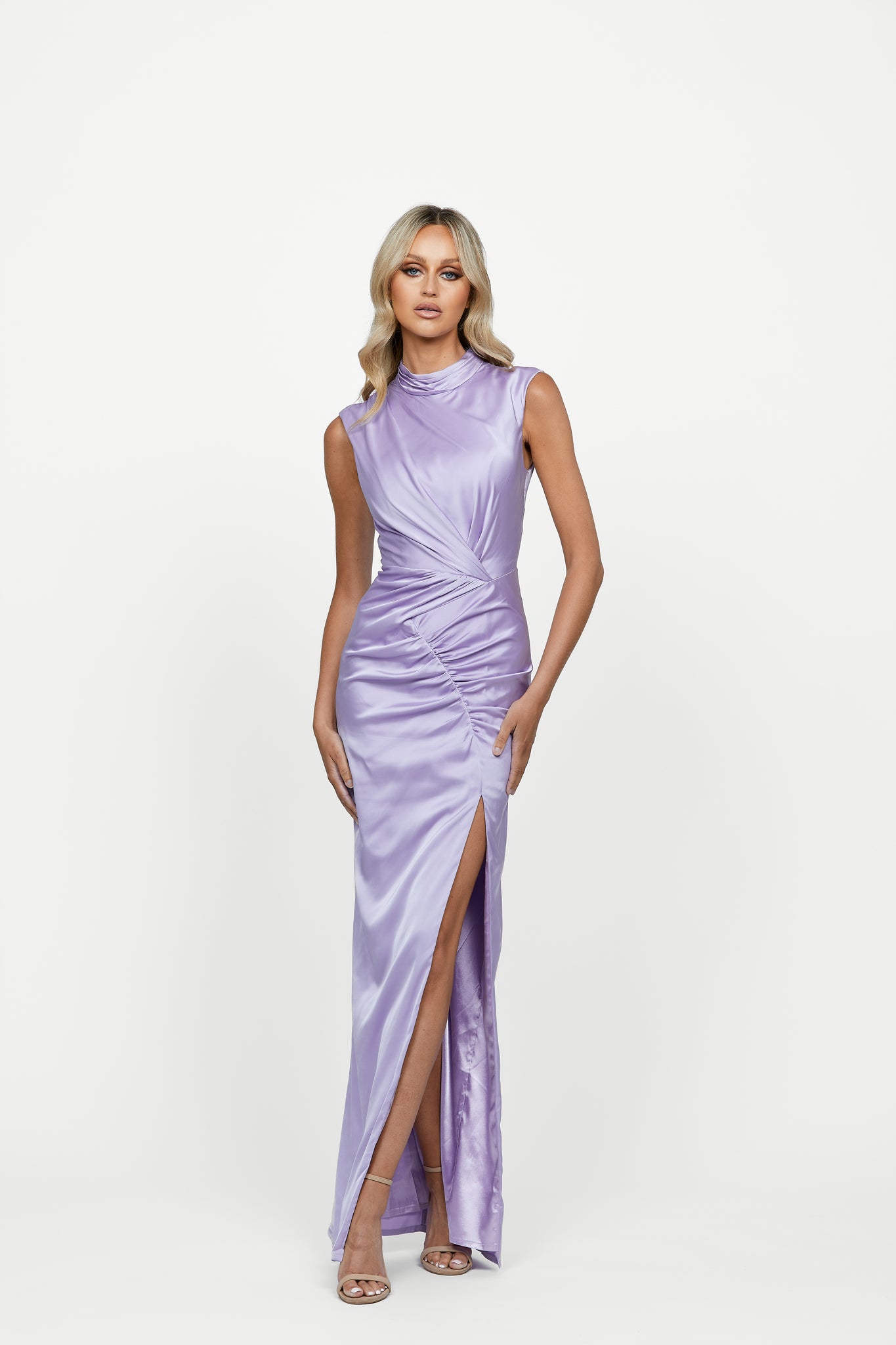 Embellished One Shoulder Draped Gown – Mac Duggal