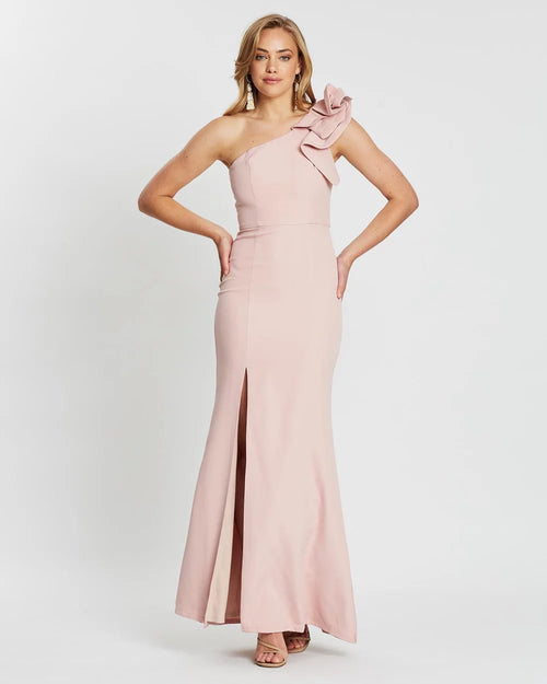 Sue Frill Shoulder Gown